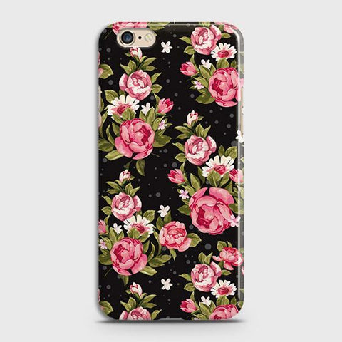 Oppo A39 Cover - Trendy Pink Rose Vintage Flowers Printed Hard Case with Life Time Colors Guarantee