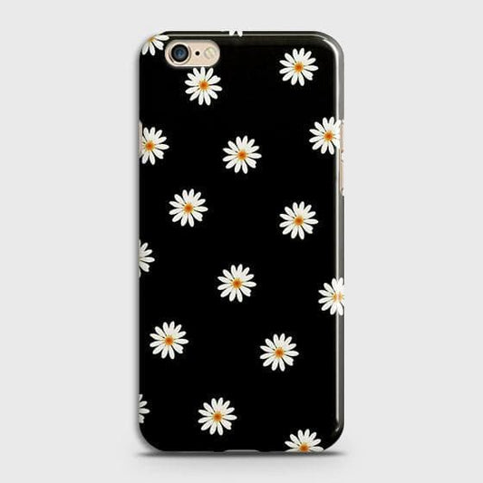 Oppo A39 Cover - Matte Finish - White Bloom Flowers with Black Background Printed Hard Case with Life Time Colors Guarantee