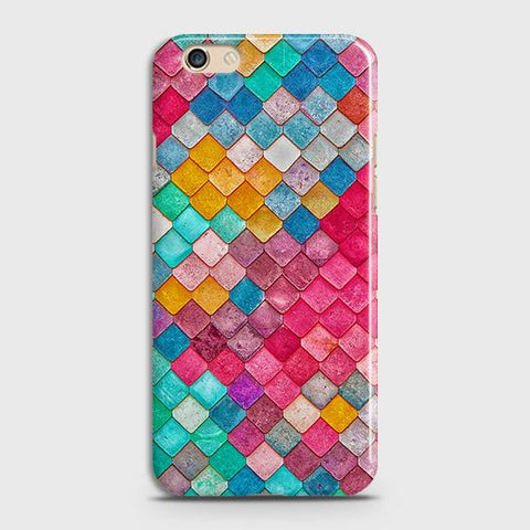 Oppo A59 Cover - Chic Colorful Mermaid Printed Hard Case with Life Time Colors Guarantee