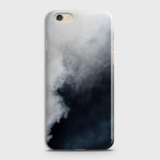 Oppo A59 Cover - Matte Finish - Trendy Misty White and Black Marble Printed Hard Case with Life Time Colors Guarantee