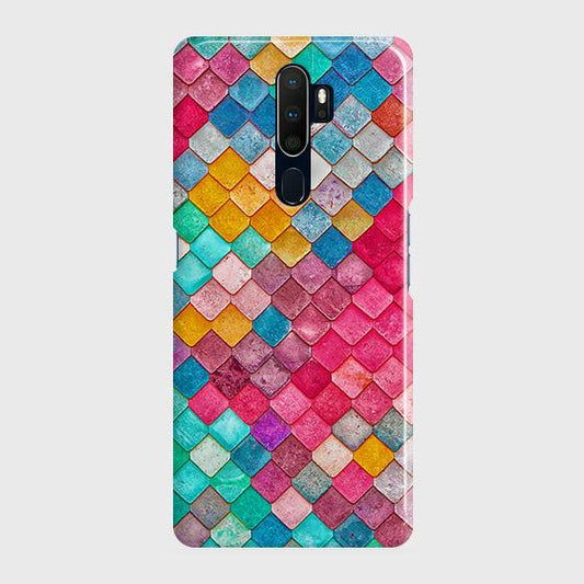 Oppo A5 2020 Cover - Chic Colorful Mermaid Printed Hard Case with Life Time Colors Guarantee
