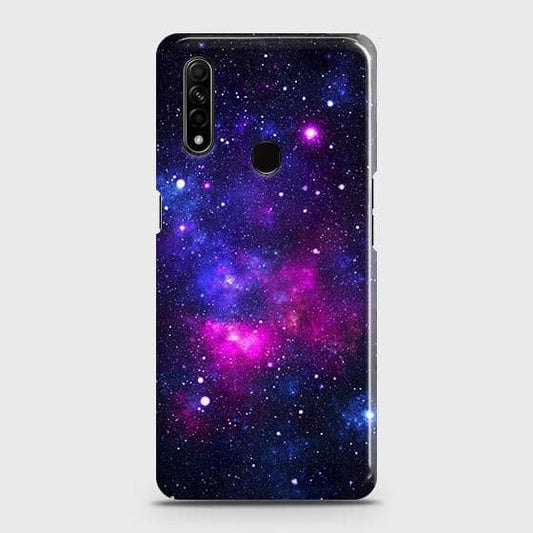 Oppo A8 Cover - Dark Galaxy Stars Modern Printed Hard Case with Life Time Colors Guarantee