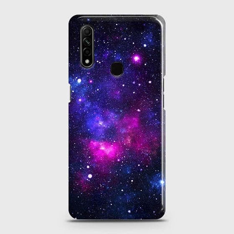 Oppo A8 Cover - Dark Galaxy Stars Modern Printed Hard Case with Life Time Colors Guarantee