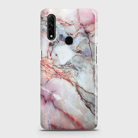 Oppo A8 Cover - Violet Sky Marble Trendy Printed Hard Case with Life Time Colors Guarantee