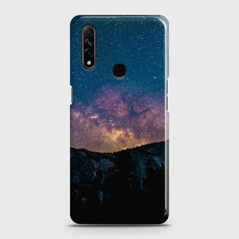 Oppo A8 Cover - Matte Finish - Embrace Dark Galaxy  Trendy Printed Hard Case with Life Time Colors Guarantee