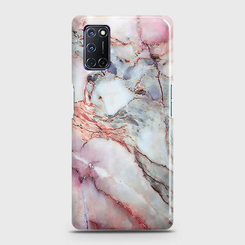 Oppo A92 Cover - Violet Sky Marble Trendy Printed Hard Case with Life Time Colors Guarantee