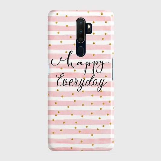 Oppo A9 2020 Cover - Trendy Happy Everyday Printed Hard Case with Life Time Colors Guarantee ( Fast Delivery )