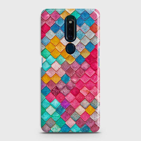 Oppo F11 Pro Cover - Chic Colorful Mermaid Printed Hard Case with Life Time Colors Guarantee(1)
