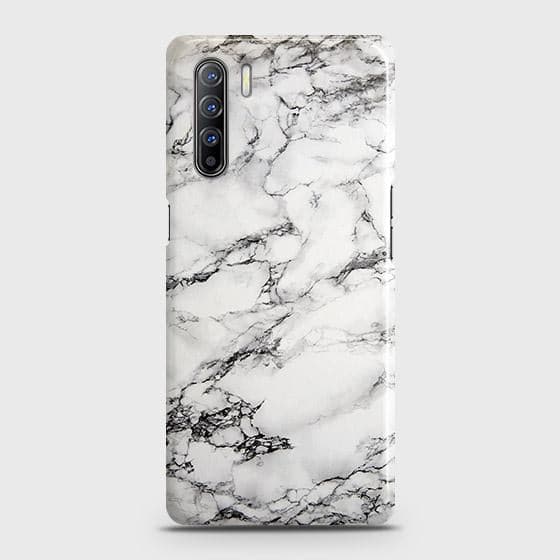 Oppo A91 Cover - Matte Finish - Trendy Mysterious White Marble Printed Hard Case with Life Time Colors Guarantee ( Fast Delivery )