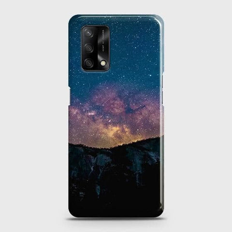 Oppo F19 Cover - Matte Finish - Embrace Dark Galaxy  Trendy Printed Hard Case with Life Time Colors Guarantee