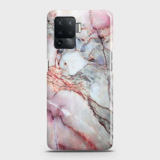 Oppo F19 Pro Cover - Violet Sky Marble Trendy Printed Hard Case with Life Time Colors Guarantee