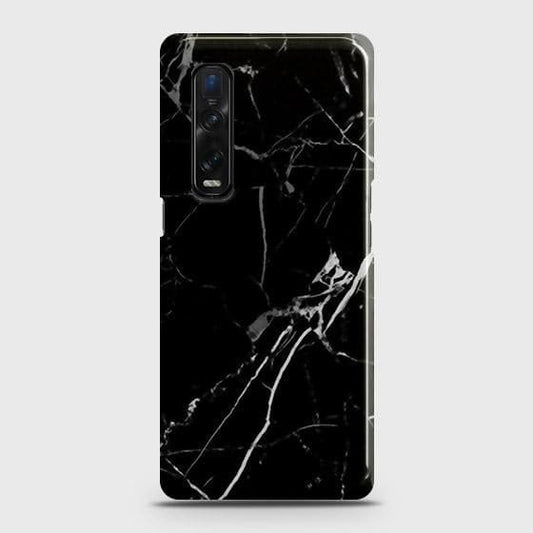 Oppo Find X2 Pro Cover - Black Modern Classic Marble Printed Hard Case with Life Time Colors Guarantee