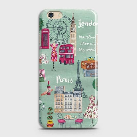 Oppo R9s Plus Cover - Matte Finish - London, Paris, New York ModernPrinted Hard Case with Life Time Colors Guarantee