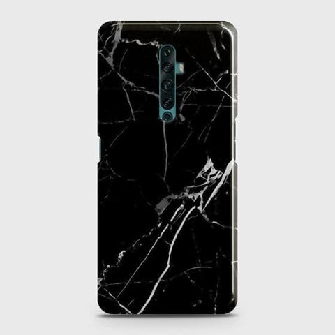 Oppo Reno 2Z Cover - Black Modern Classic Marble Printed Hard Case with Life Time Colors Guarantee