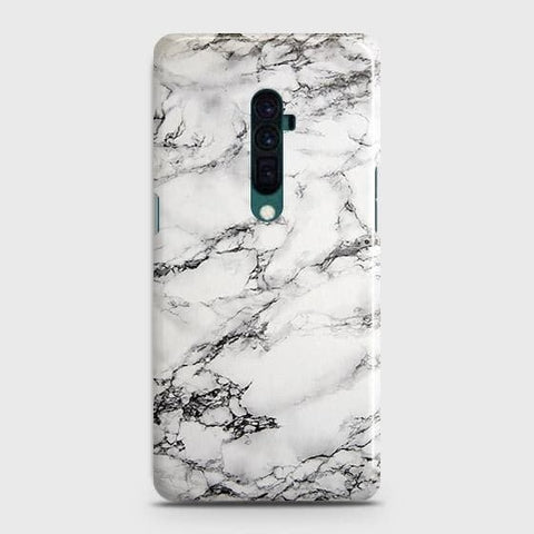 Oppo Reno 10x zoom Cover - Matte Finish - Trendy Mysterious White Marble Printed Hard Case with Life Time Colors Guarantee (1)