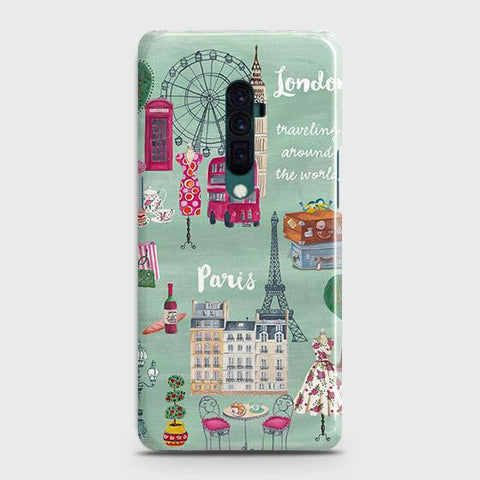 Oppo Reno 10x zoom Cover - Matte Finish - London, Paris, New York ModernPrinted Hard Case with Life Time Colors Guarantee