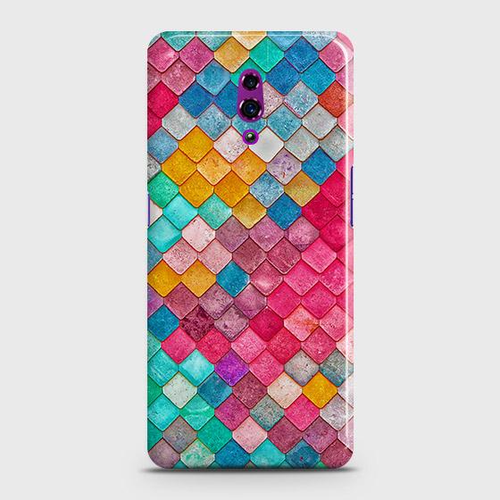 Oppo Reno Cover - Chic Colorful Mermaid Printed Hard Case with Life Time Colors Guarantee