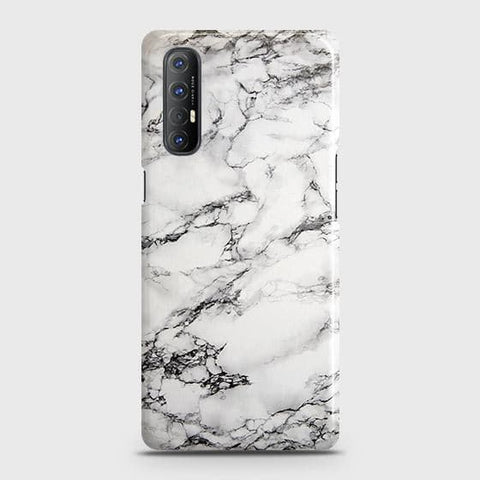 Oppo Reno 3 Pro Cover - Matte Finish - Trendy Mysterious White Marble Printed Hard Case with Life Time Colors Guarantee ( Fast Delivery )