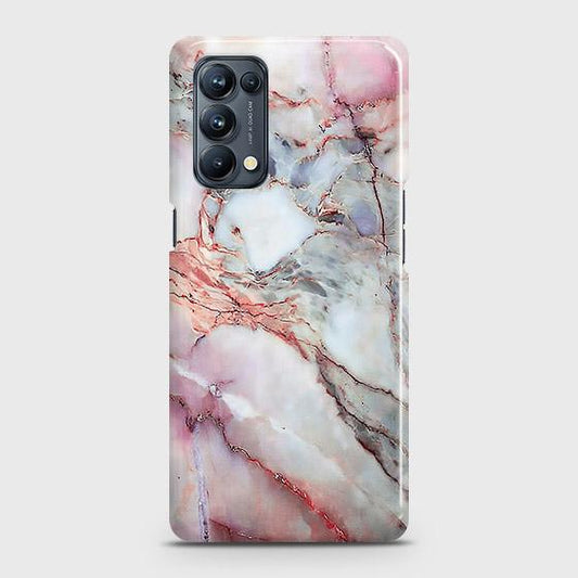 Oppo Reno 5 Pro 5G Cover - Violet Sky Marble Trendy Printed Hard Case with Life Time Colors Guarantee B (34) 1