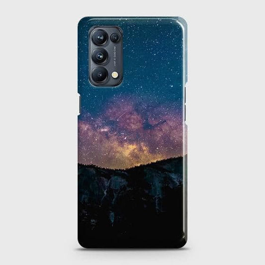 Oppo Reno 5 Pro 5G Cover - Matte Finish - Embrace Dark Galaxy  Trendy Printed Hard Case with Life Time Colors Guarantee