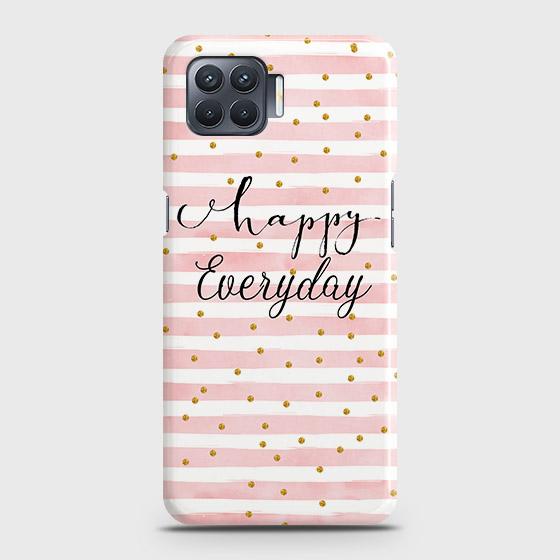 Oppo A73 Cover - Trendy Happy Everyday Printed Hard Case with Life Time Colors Guarantee