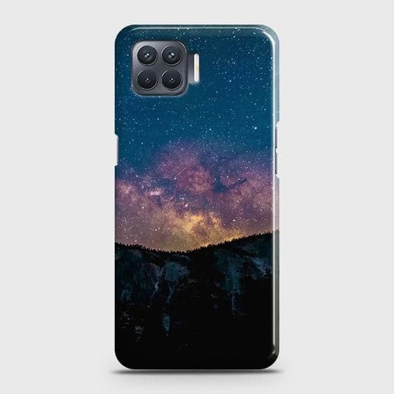 Oppo F17 Cover - Matte Finish - Embrace Dark Galaxy  Trendy Printed Hard Case with Life Time Colors Guarantee