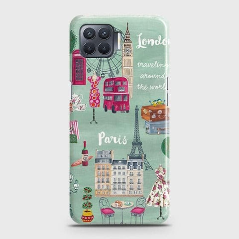 Oppo F17 Cover - Matte Finish - London, Paris, New York ModernPrinted Hard Case with Life Time Colors Guarantee