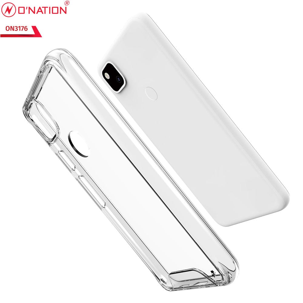 Google Pixel 4a 4G Cover - ONation Essential Series - Premium Quality No Yellowing Drop Tested Tpu+Pc Clear Soft Edges
