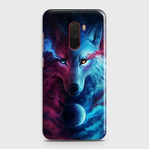Xiaomi Pocophone F1 Cover - Infinity Wolf Trendy Printed Hard Case with Life Time Colors Guarantee