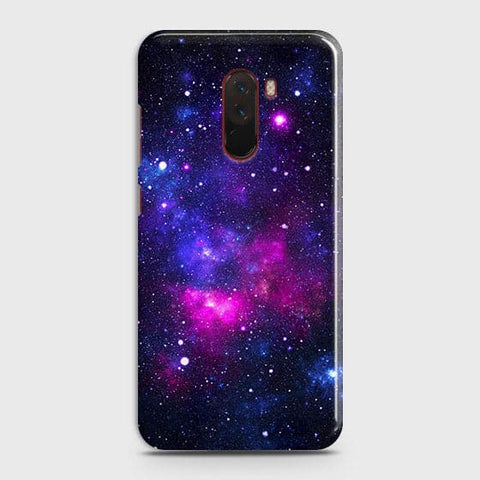 Xiaomi Pocophone F1 Cover - Dark Galaxy Stars Modern Printed Hard Case with Life Time Colors Guarantee