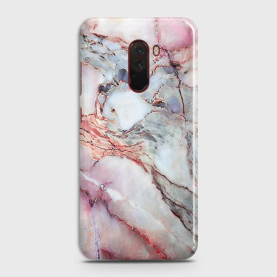 Xiaomi Pocophone F1 Cover - Violet Sky Marble Trendy Printed Hard Case with Life Time Colors Guarantee