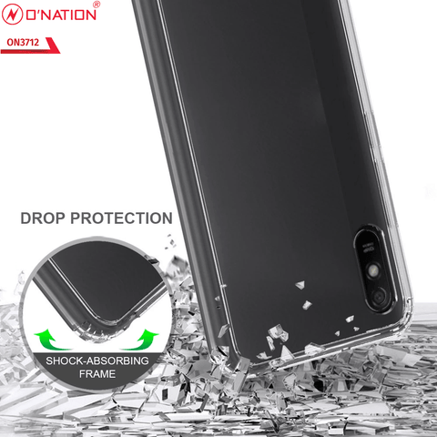 Xiaomi Redmi 9i Cover  - ONation Crystal Series - Premium Quality Clear Case No Yellowing Back With Smart Shockproof Cushions