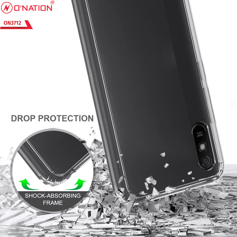 Xiaomi Redmi 9A Cover  - ONation Crystal Series - Premium Quality Clear Case No Yellowing Back With Smart Shockproof Cushions