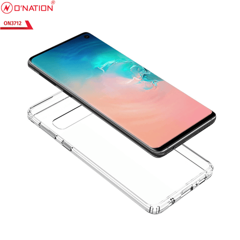 Samsung Galaxy S10 Cover  - ONation Crystal Series - Premium Quality Clear Case No Yellowing Back With Smart Shockproof Cushions