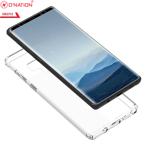 Samsung Galaxy Note 9 Cover  - ONation Crystal Series - Premium Quality Clear Case No Yellowing Back With Smart Shockproof Cushions