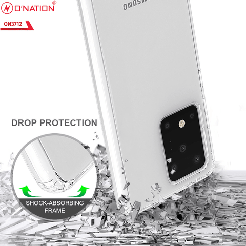 Samsung Galaxy S20 Ultra Cover  - ONation Crystal Series - Premium Quality Clear Case No Yellowing Back With Smart Shockproof Cushions