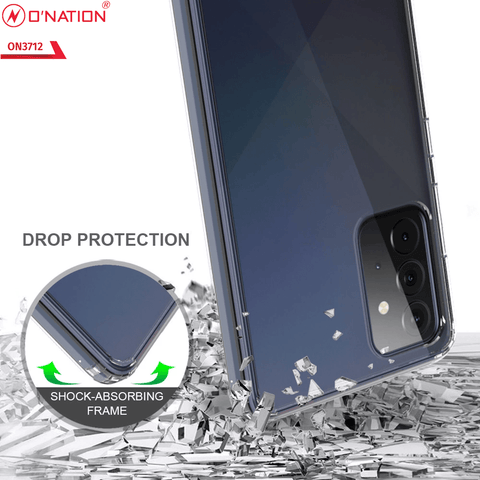 Samsung Galaxy A72 Cover  - ONation Crystal Series - Premium Quality Clear Case No Yellowing Back With Smart Shockproof Cushions