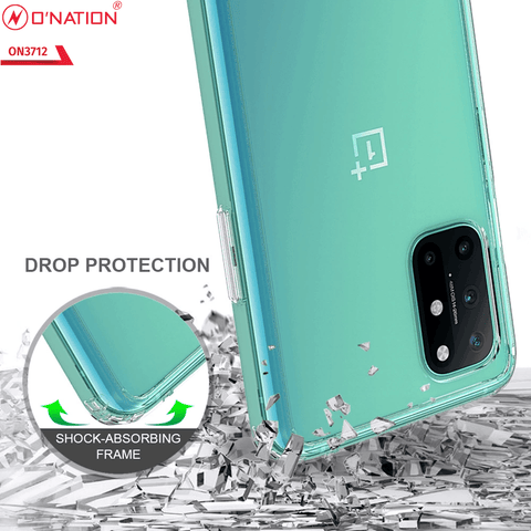 OnePlus 8T Cover  - ONation Crystal Series - Premium Quality Clear Case No Yellowing Back With Smart Shockproof Cushions