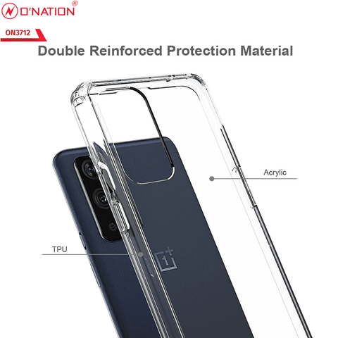 OnePlus 9 Pro Cover  - ONation Crystal Series - Premium Quality Clear Case No Yellowing Back With Smart Shockproof Cushions