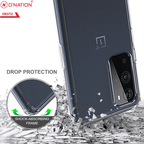 OnePlus 9 Pro Cover  - ONation Crystal Series - Premium Quality Clear Case No Yellowing Back With Smart Shockproof Cushions