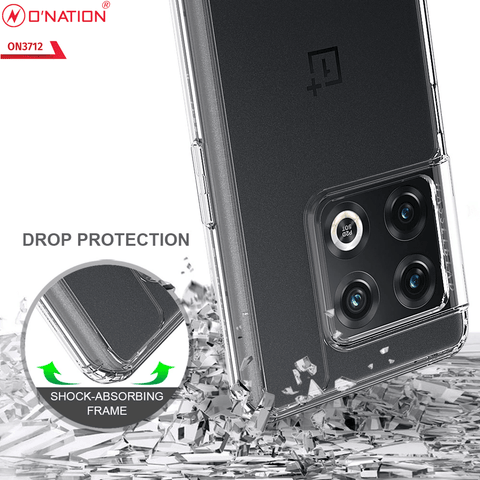OnePlus 10 Pro Cover  - ONation Crystal Series - Premium Quality Clear Case No Yellowing Back With Smart Shockproof Cushions