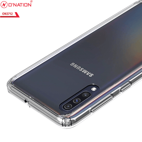 Samsung Galaxy A30s Cover  - ONation Crystal Series - Premium Quality Clear Case No Yellowing Back With Smart Shockproof Cushions