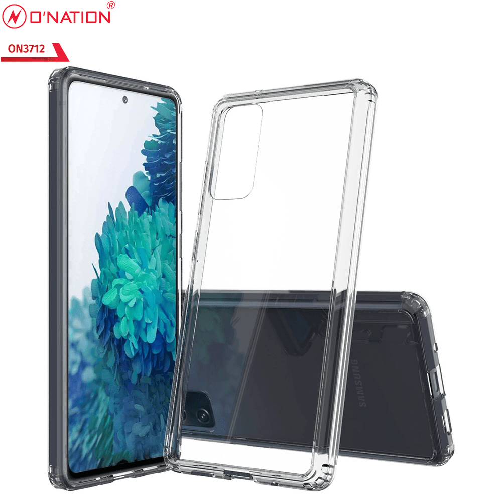 Samsung Galaxy S20 FE Cover  - ONation Crystal Series - Premium Quality Clear Case No Yellowing Back With Smart Shockproof Cushions