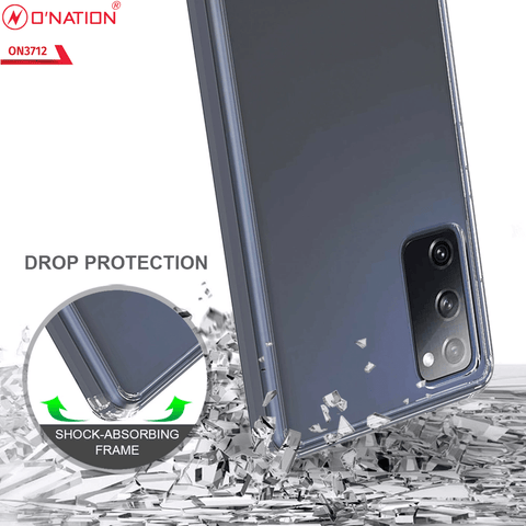 Samsung Galaxy S20 FE Cover  - ONation Crystal Series - Premium Quality Clear Case No Yellowing Back With Smart Shockproof Cushions