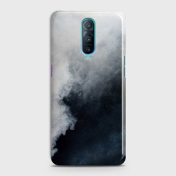 OPPO R17 Pro Cover - Matte Finish - Trendy Misty White and Black Marble Printed Hard Case with Life Time Colors Guarantee