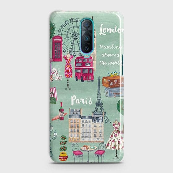 OPPO R17 Pro Cover - Matte Finish - London, Paris, New York ModernPrinted Hard Case with Life Time Colors Guarantee