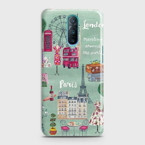 OPPO R17 Pro Cover - Matte Finish - London, Paris, New York ModernPrinted Hard Case with Life Time Colors Guarantee