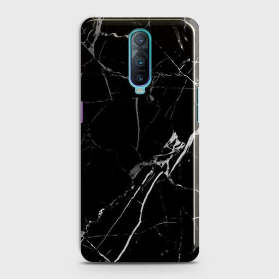 OPPO R17 Pro Cover - Black Modern Classic Marble Printed Hard Case with Life Time Colors Guarantee