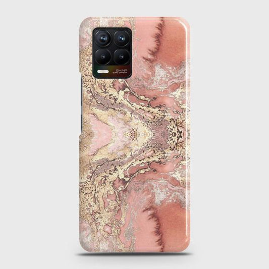 Realme 8 Pro Cover - Matte Finish - Dark Rose Vintage Flowers Printed Hard Case with Life Time Colors Guarantee