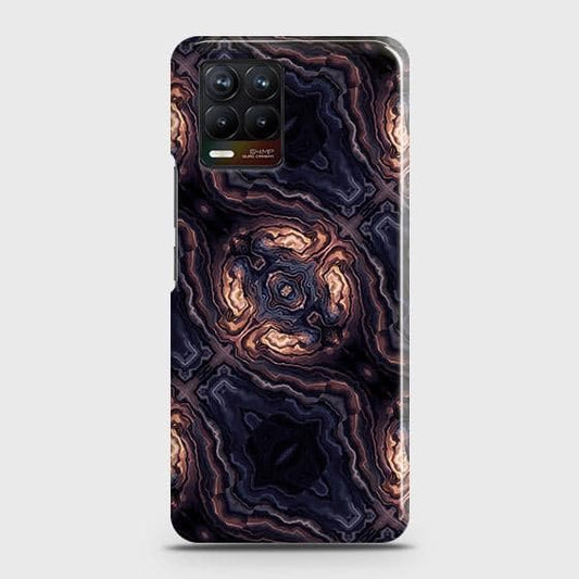 Realme 8 Pro Cover - Matte Finish - Dark Rose Vintage Flowers Printed Hard Case with Life Time Colors Guarantee